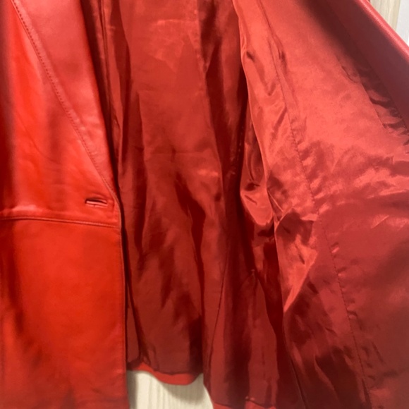 Valerie Stevens Size XL Red Women’s Leather Jacket - Picture 8 of 12